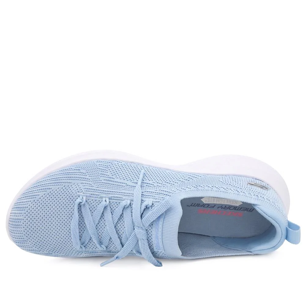 Skechers Sporty Breathable Slip On Trainers - SKE43015 / 328 681 - Light Blue - Image 5