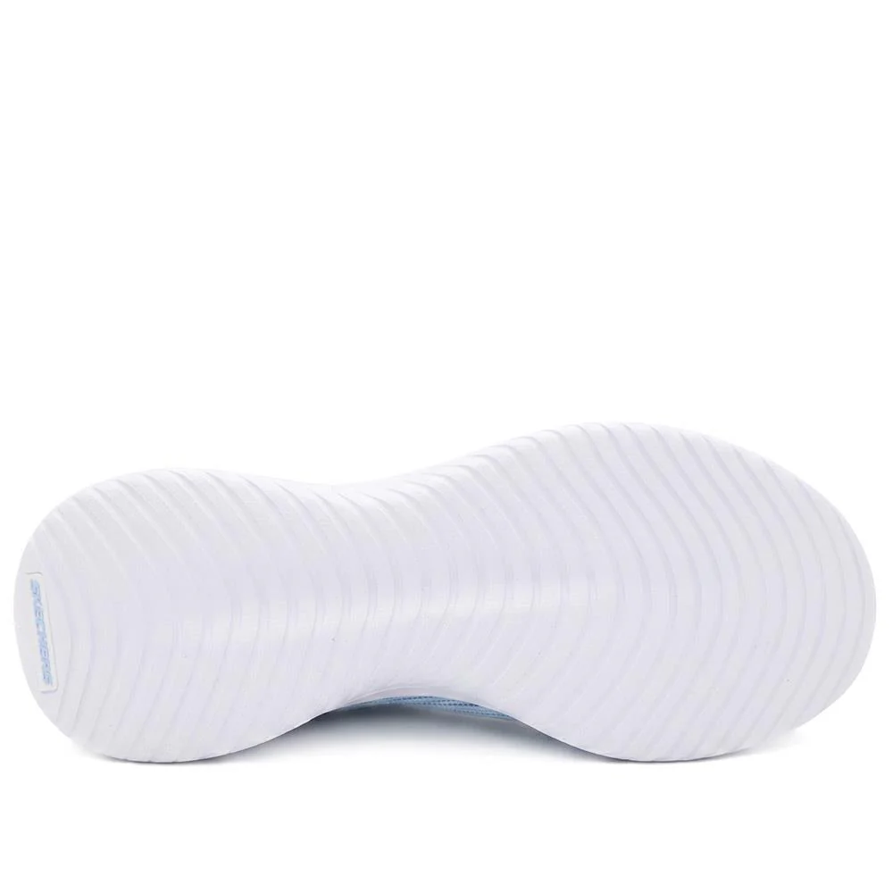Skechers Sporty Breathable Slip On Trainers - SKE43015 / 328 681 - Light Blue - Image 7