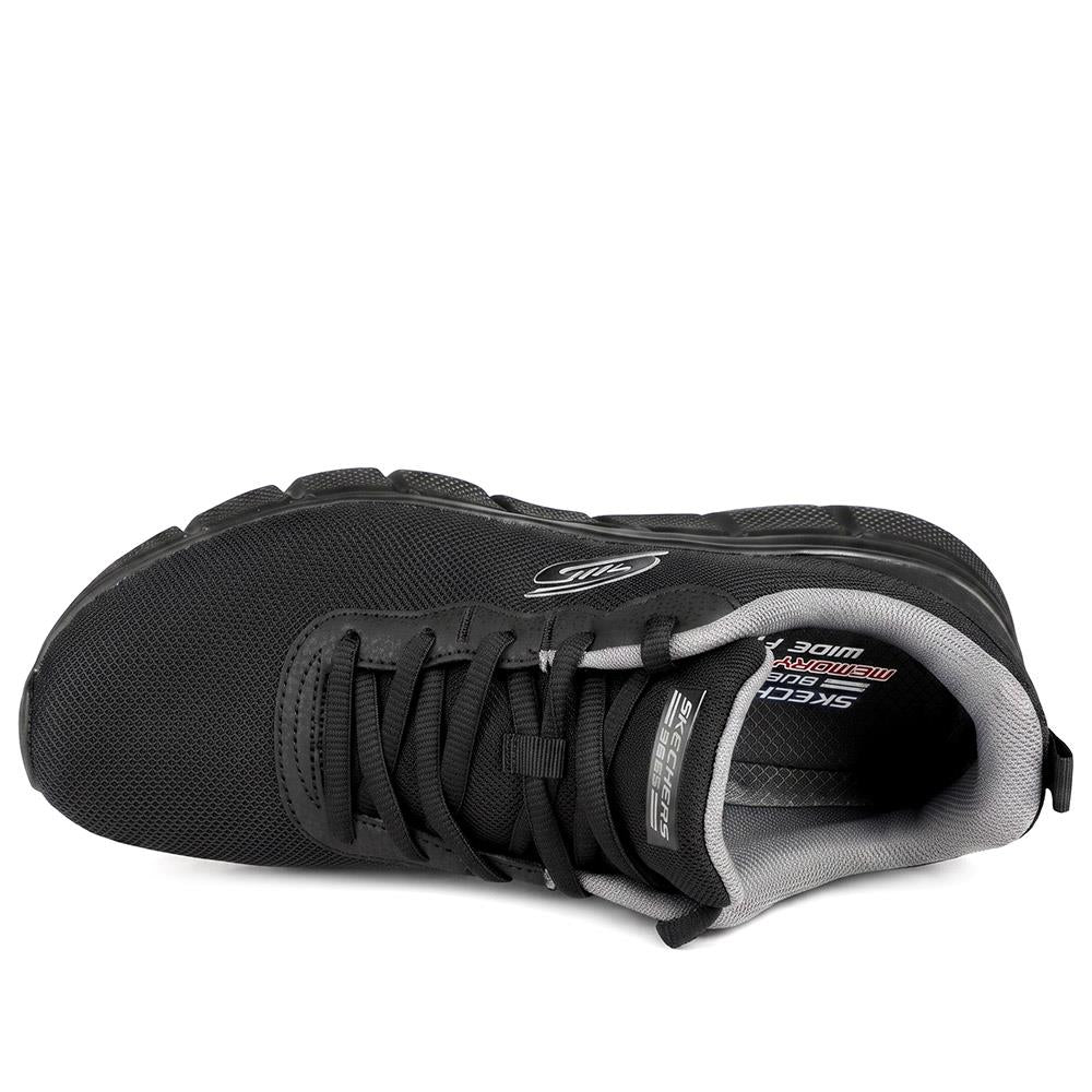 Skechers Wide Fit BOBS Sport B Flex - Icy Edge - SKE42010 / 329 538 - Black-Black - Image 5