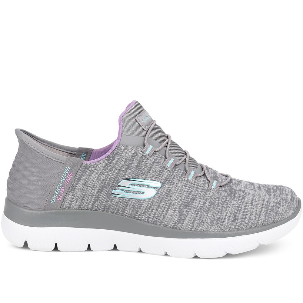 Skechers Wide Fit Slip-ins: Summits Trainers - SKE39055 / 324 794 - Grey - Image 2