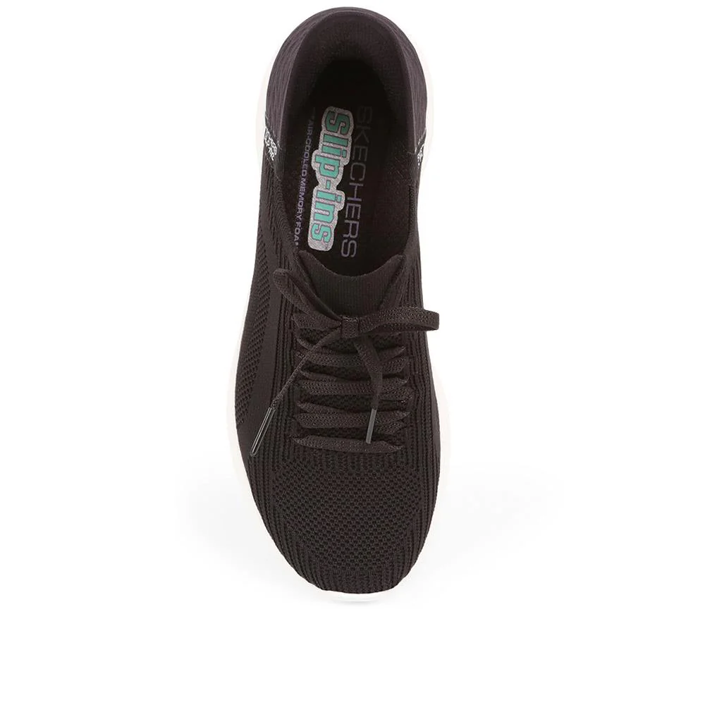 Skechers Slip-ins: Ultra Flex Brilliant Trainers  - SKE36533 / 323 463 - Black-Black - Image 4