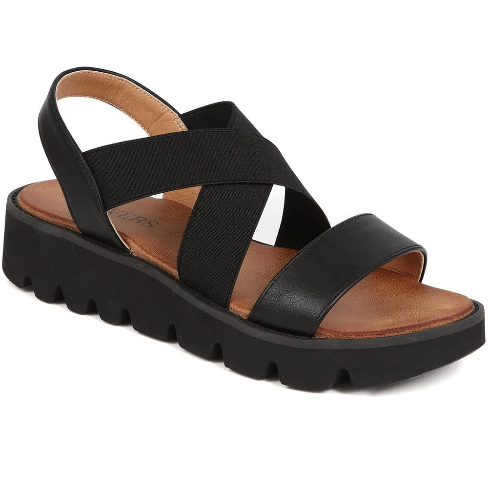 Slip On Chunky Sandals - BAIZH39011 / 325 194 - Black