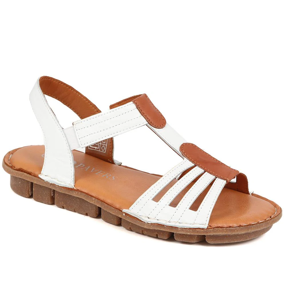 Slip-On Elasticated Sandals - DRTMA39015 / 326 055 - White