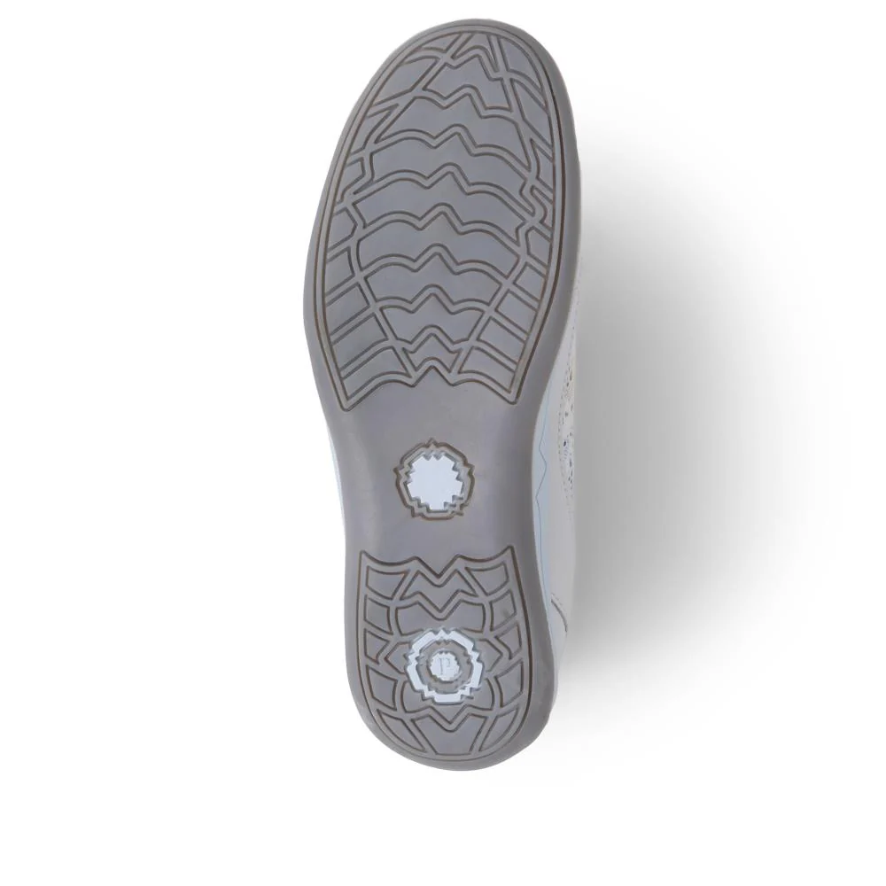 Slip-On Patterned Lightweight Pumps - BRK37007 / 323 323 - White Floral - Image 4