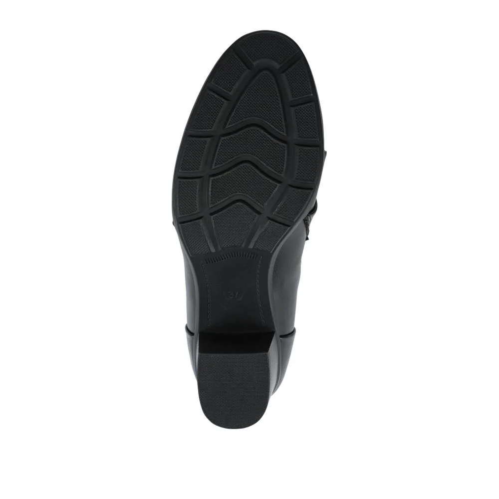 Smart Block Heeled Slip On Shoes - PINYI42000 / 327 891 - Black - Image 5