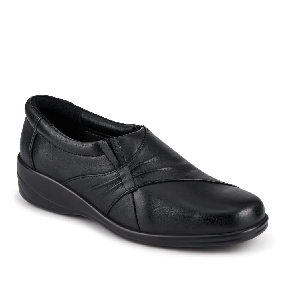 Smart Leather Slip-On Shoes - KF42001 / 328 024 - Black