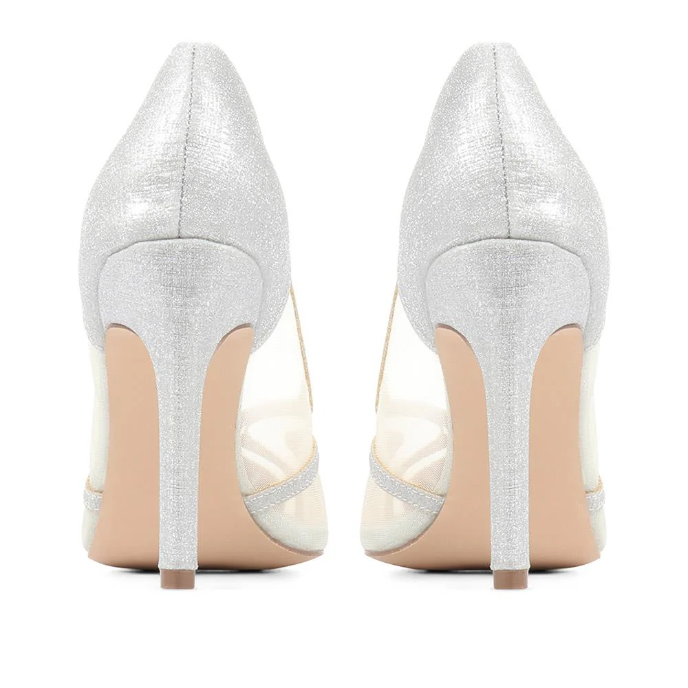 Stiletto Court Shoes - MENBU36506 / 322 724 - Silver - Image 3