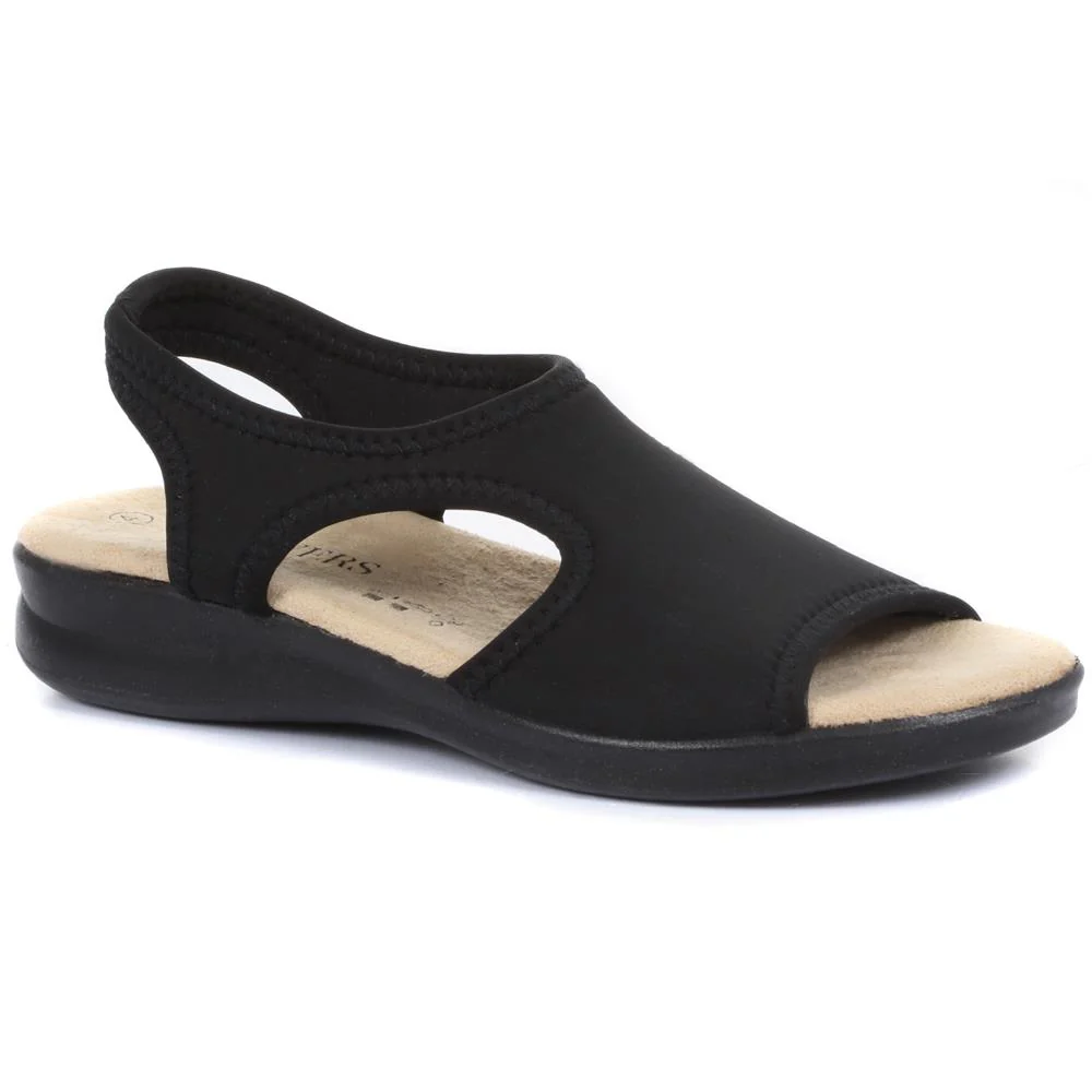 Stretch-Fit Sandals - POLY25000 / 309 521 - Black