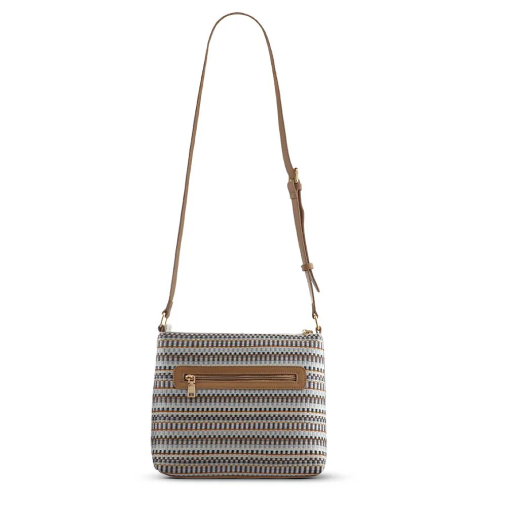 Stripey Cross-Body Bag - RIM41006 / 327 379 - Black-White - Image 2