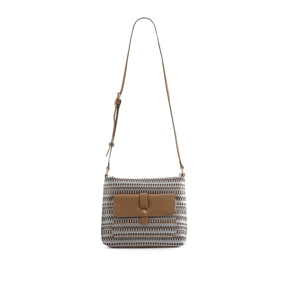 Stripey Cross-Body Bag - RIM41006 / 327 379 - Black-White