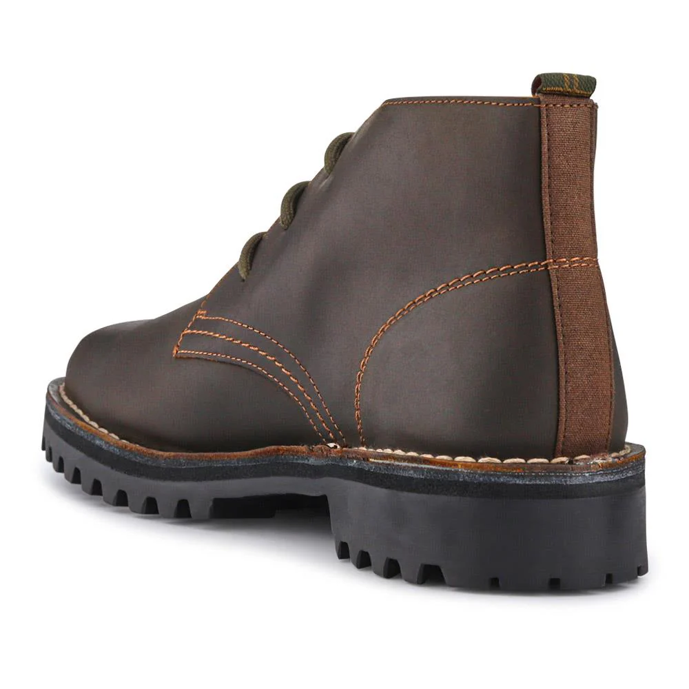 Suede Lace-Up Ankle Boots - BARBR41505 / 327 363 - Dark Brown - Image 3