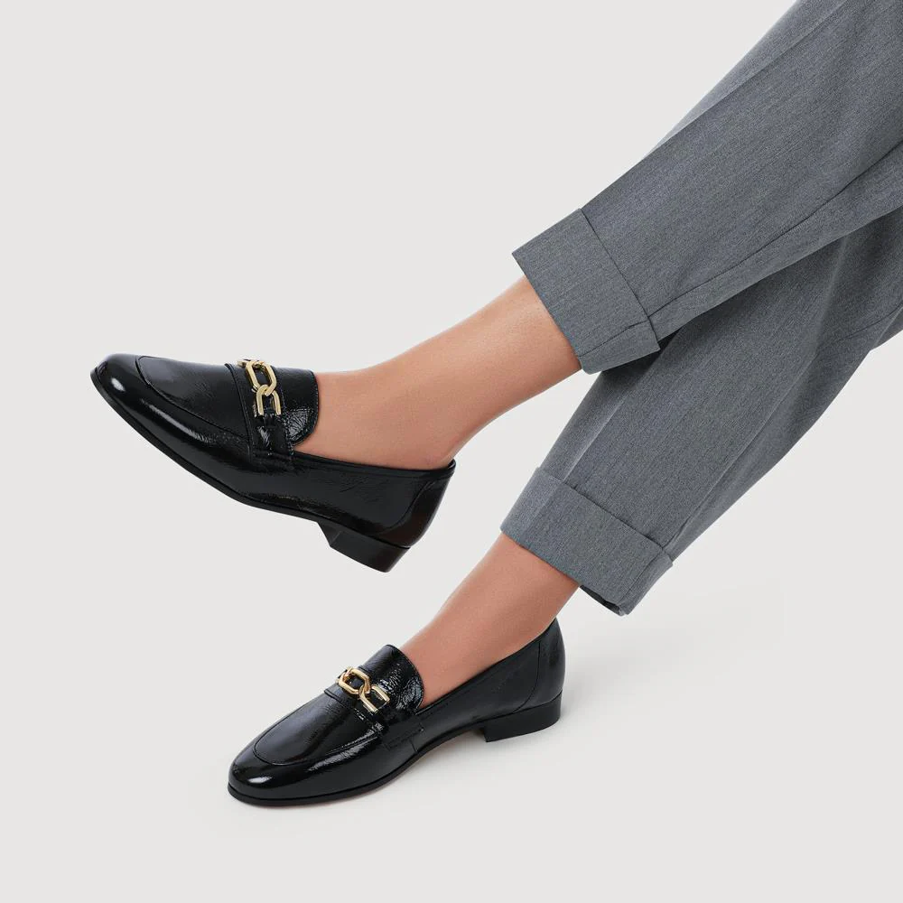 Tamie Smart Leather Loafers - TAMIE / 328 535 - Black Patent - Image 5