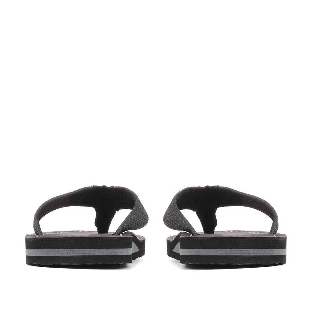 Toeman Toe Post Sandals - BARBR29518 / 314 267 - Black - Image 3