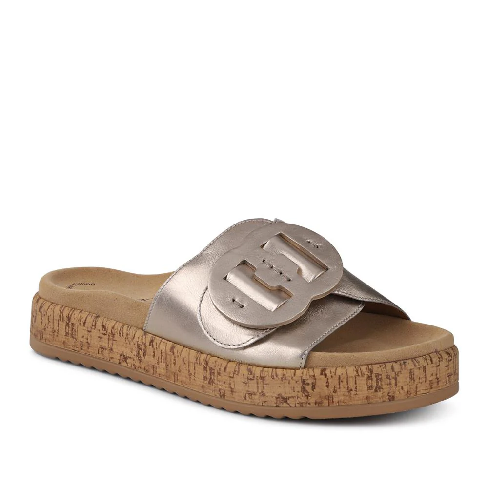 Touch-Fasten Leather Mule Sandals - GAB41530 / 327 038
