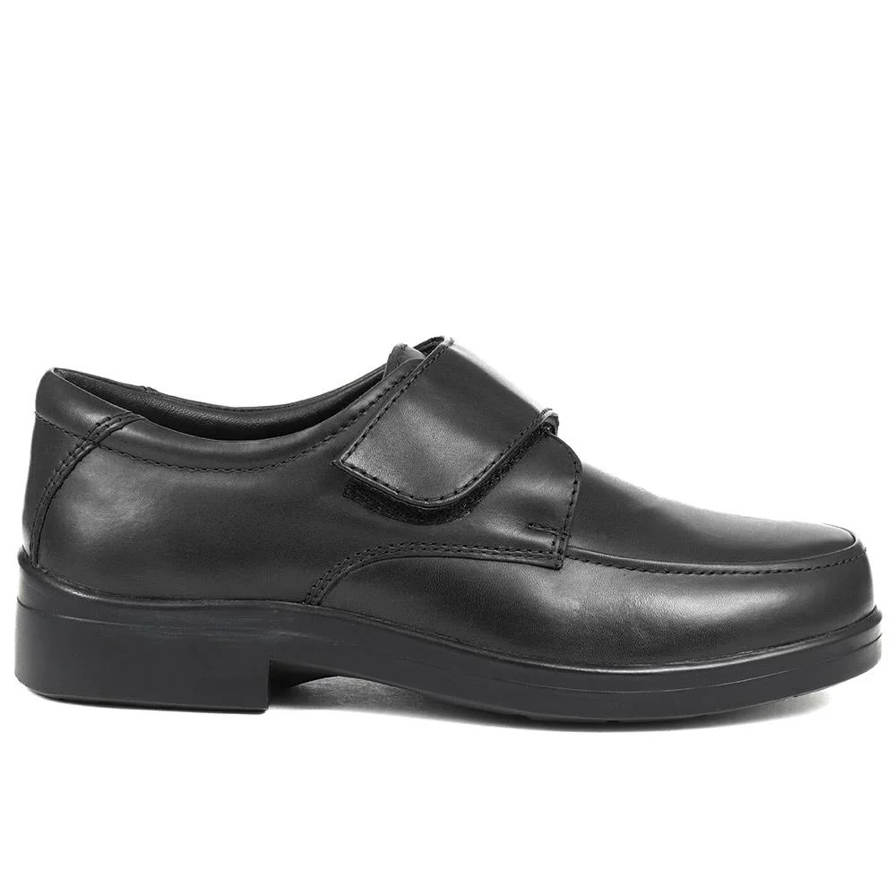 Touch-Fasten Monk Strap Shoes - BARNARD / 324 139 - Black - Image 2