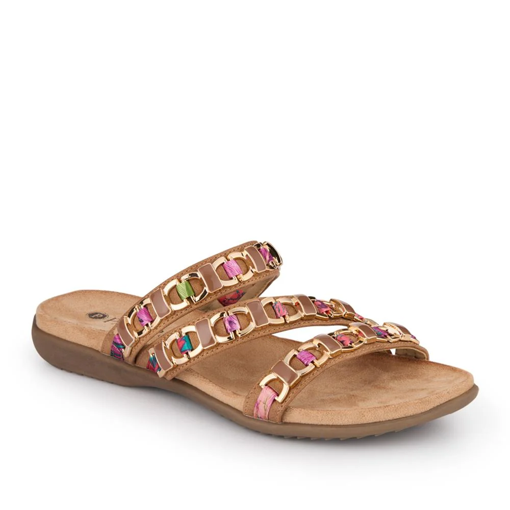 Triple-Strapped Mules - BAIZH41022 / 327 273 - Tan