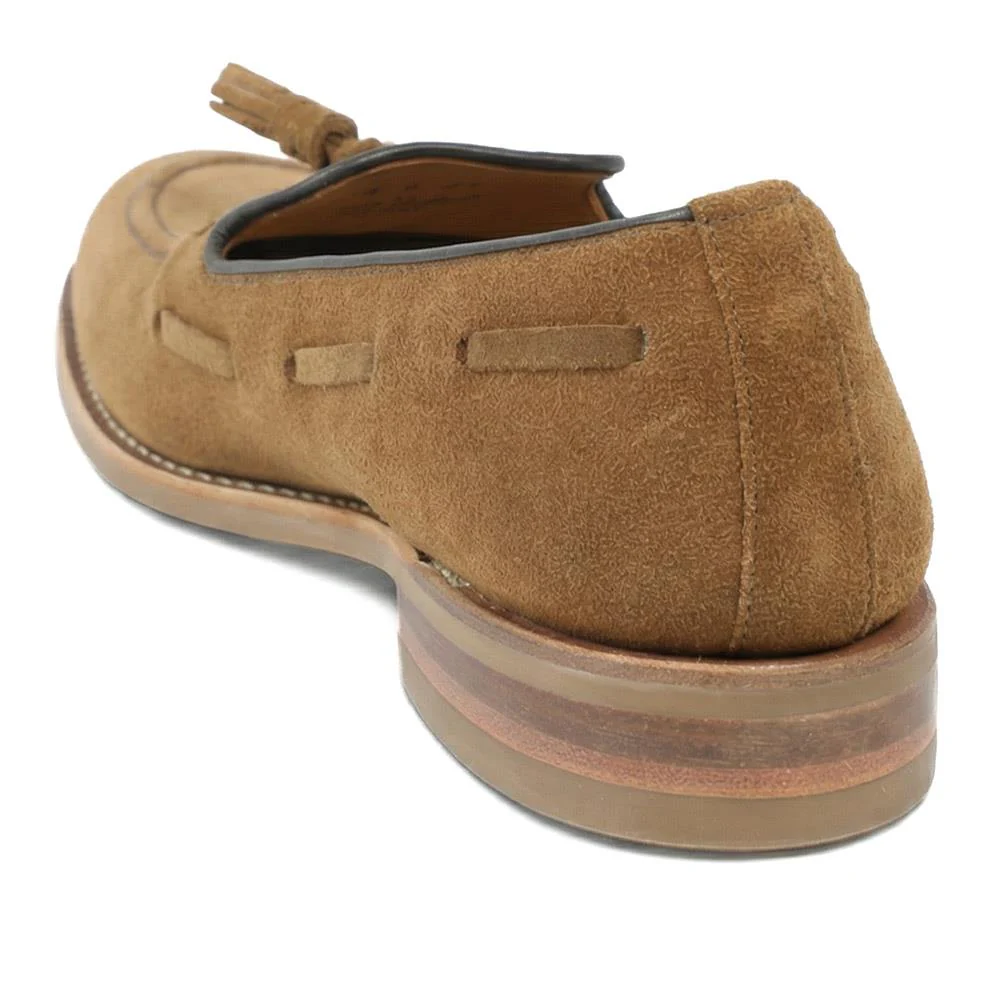 Utah1 Loake Leather Tassel Loafers - UTAH1 / 324 999 - Snuff Suede - Image 3
