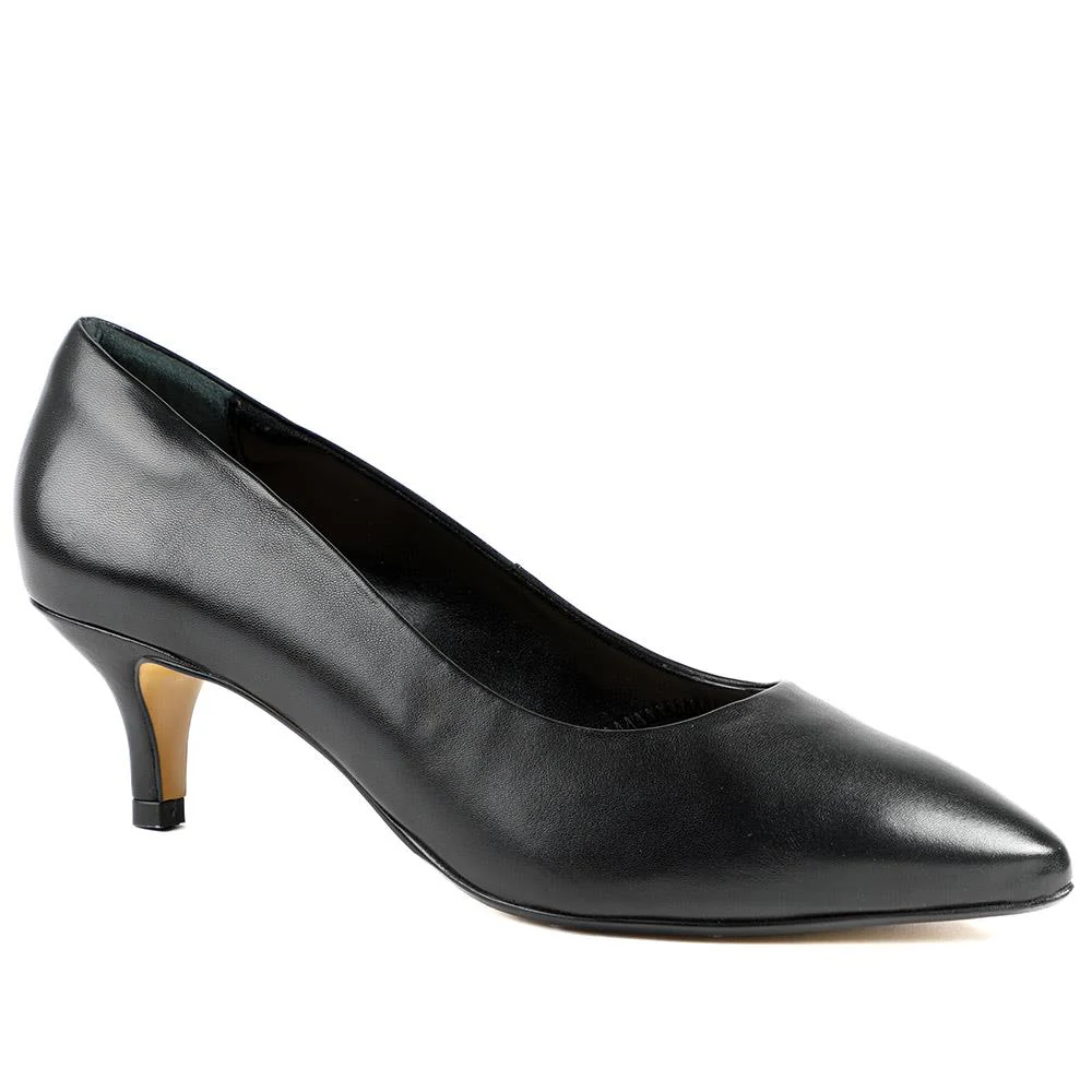 Van Dal Alexis Wide Fit Leather Court Shoes - GUP42507 / 328 845