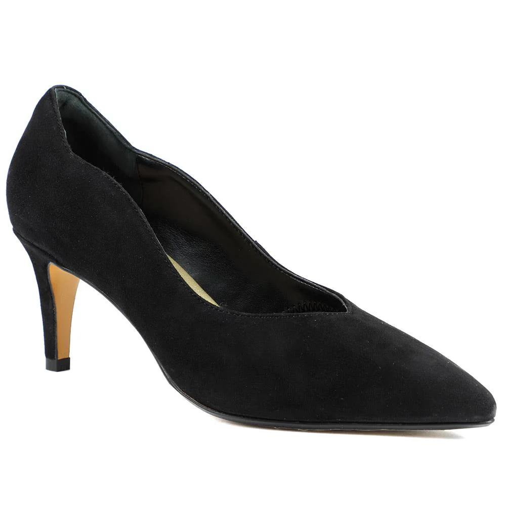 Van Dal Stella Wide Fit Leather Court Shoes - GUP42506 / 328 844