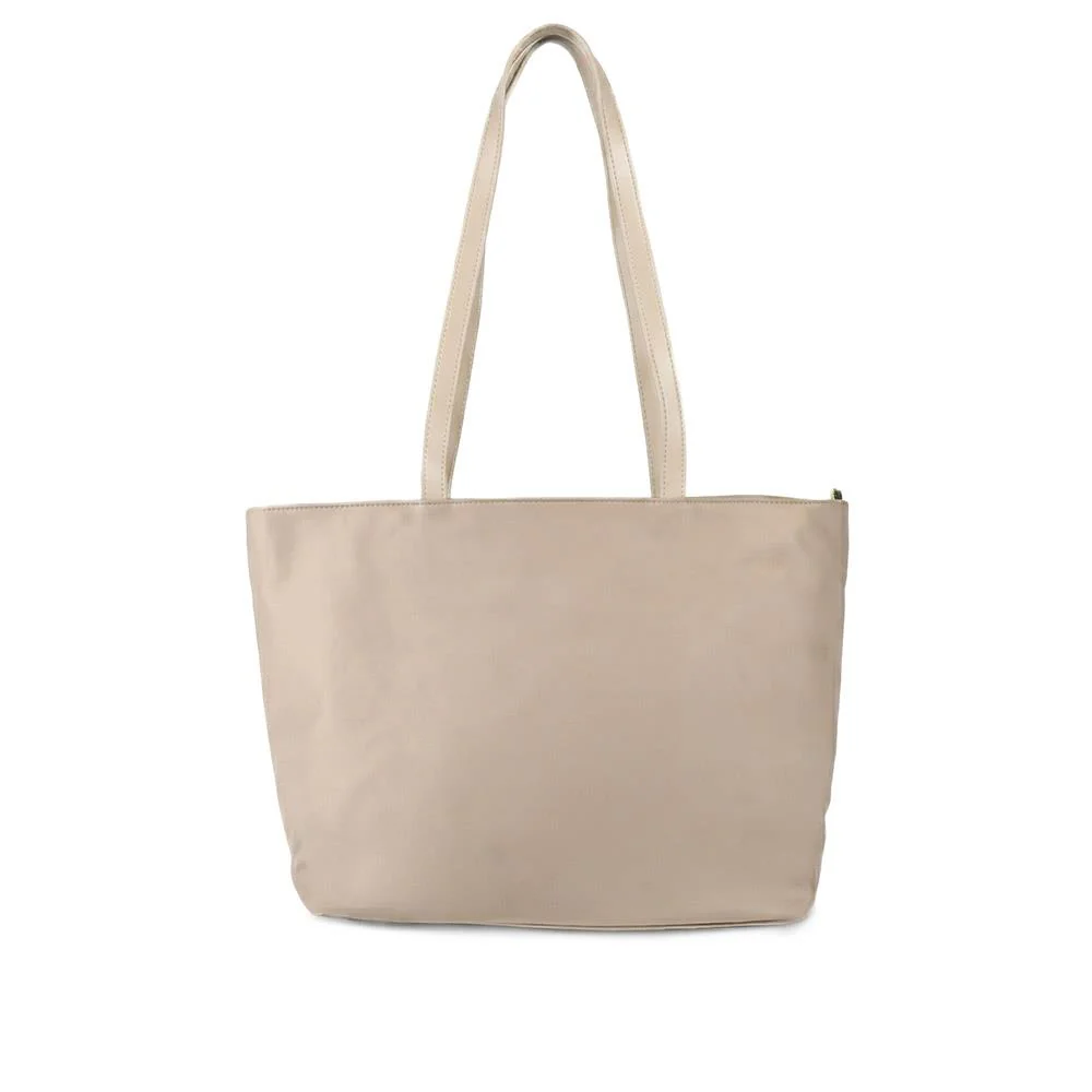 Vaya Leather Zip Close Shoulder Bag - VAYA / 329 381 - Khaki