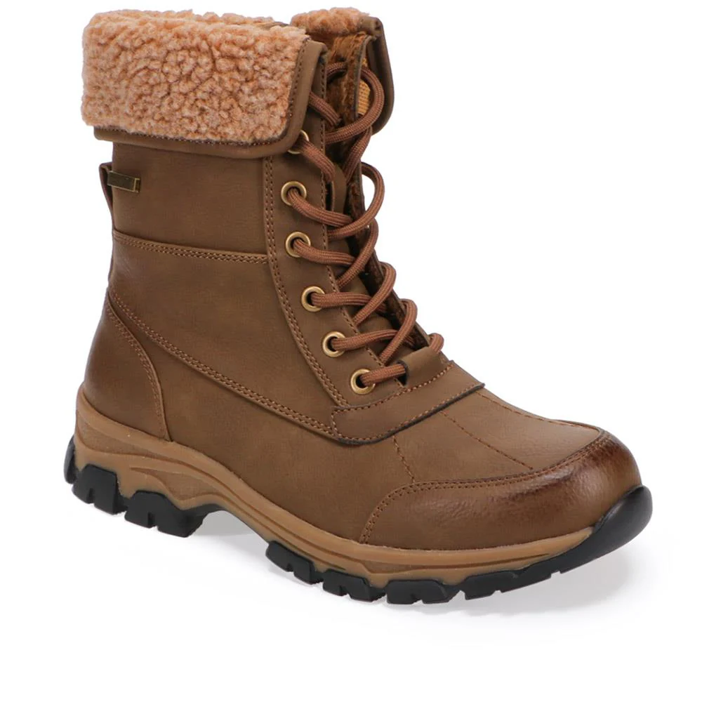 Water-Resistant Weather Boots - WOIL38036 / 324 571 - Chocolate
