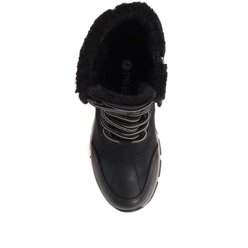 Water-Resistant Weather Boots - WOIL38036 / 324 571 - Black - Image 5