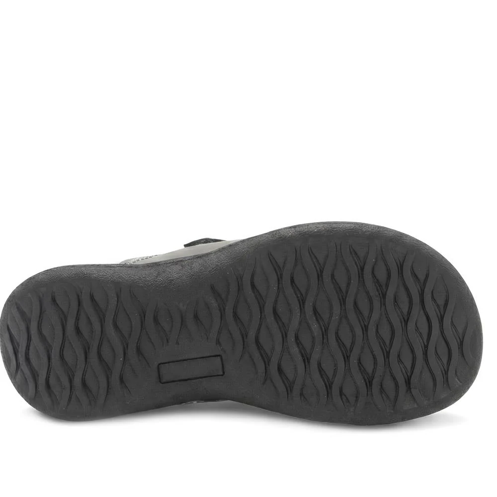 Wide Fit Adjustable Fasten Sandals - BOJIE43022 / 329 322 - Light Grey - Image 5