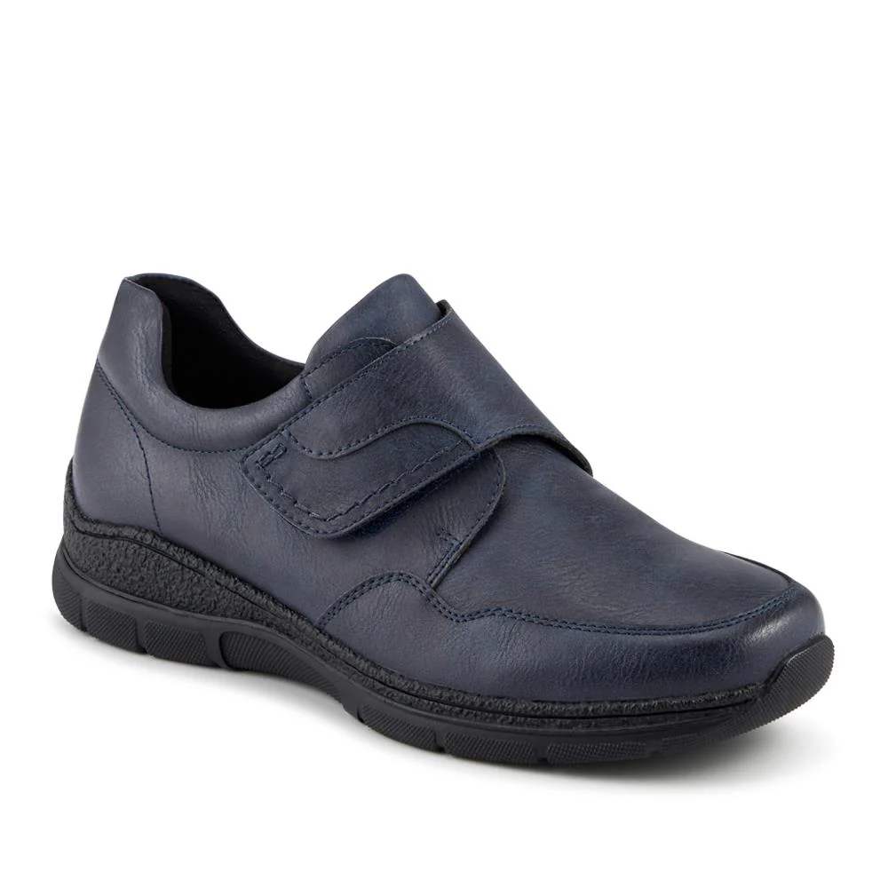 Wide Fit Adjustable Fitting Monk Shoes - WOIL42047 / 328 332 - Navy