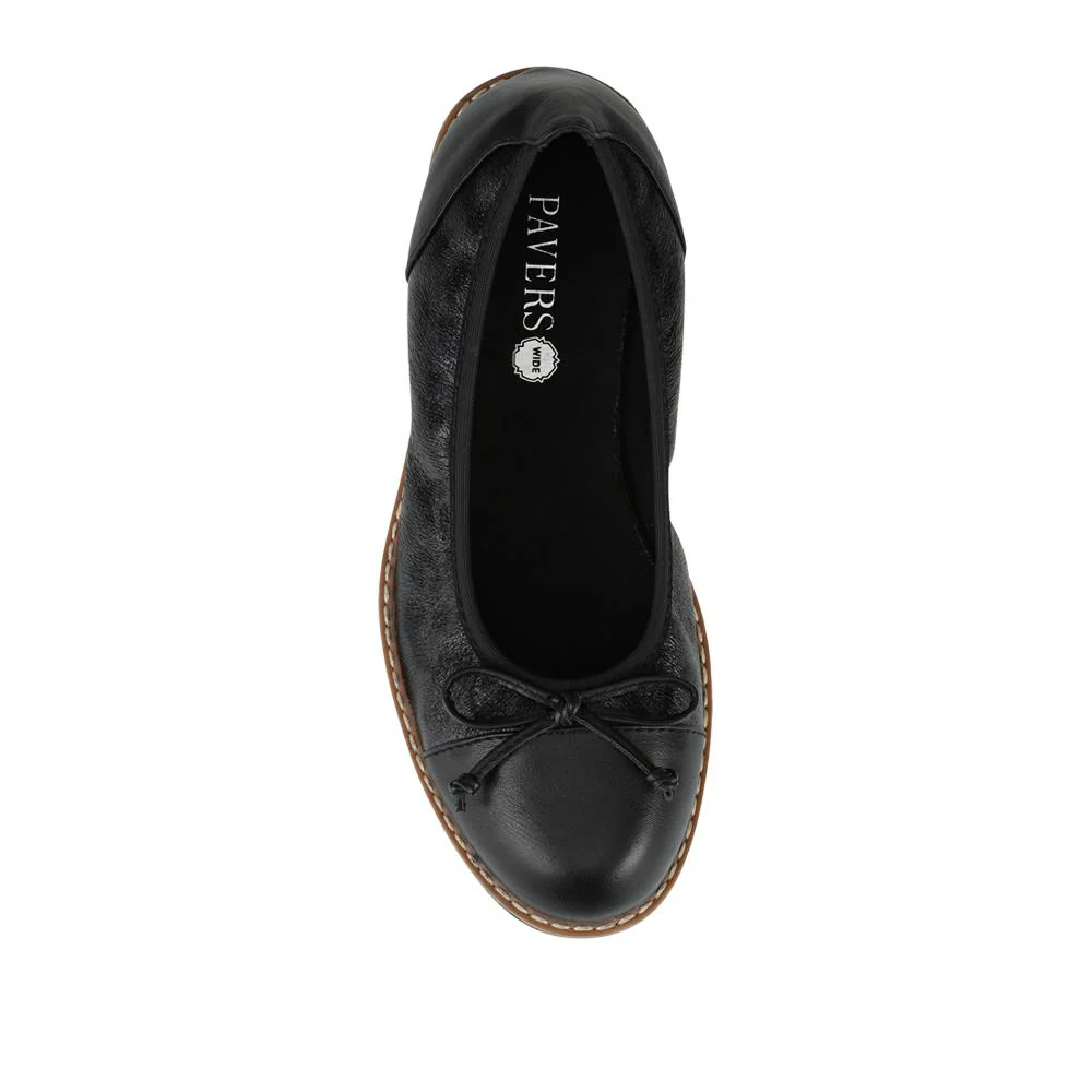 Wide Fit Bow-Detailed Pumps - WBINS40245 / 326 526 - Black Leopard - Image 7