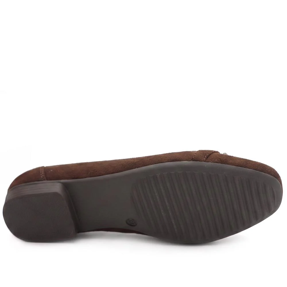 Wide Fit Buckle Detailed Pumps - WK43001 / 328 967 - Brown - Image 6