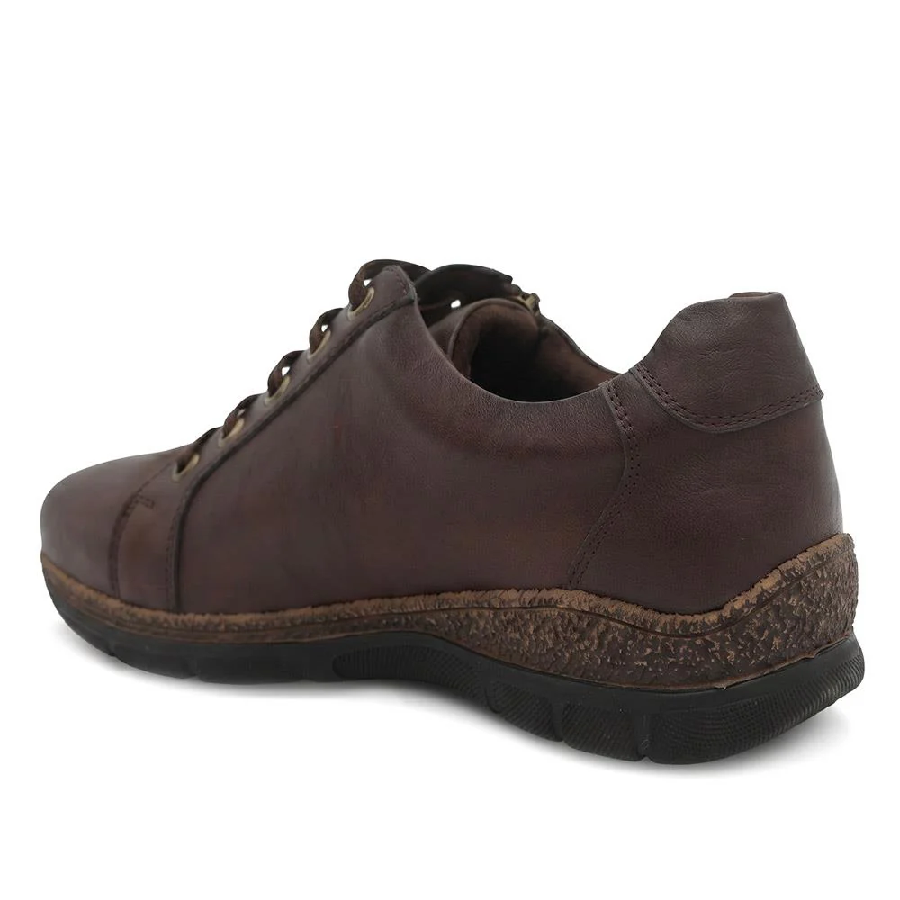 Wide Fit Casual Bungee Lace Shoes - WOIL41042 / 326 927 - Chocolate - Image 7