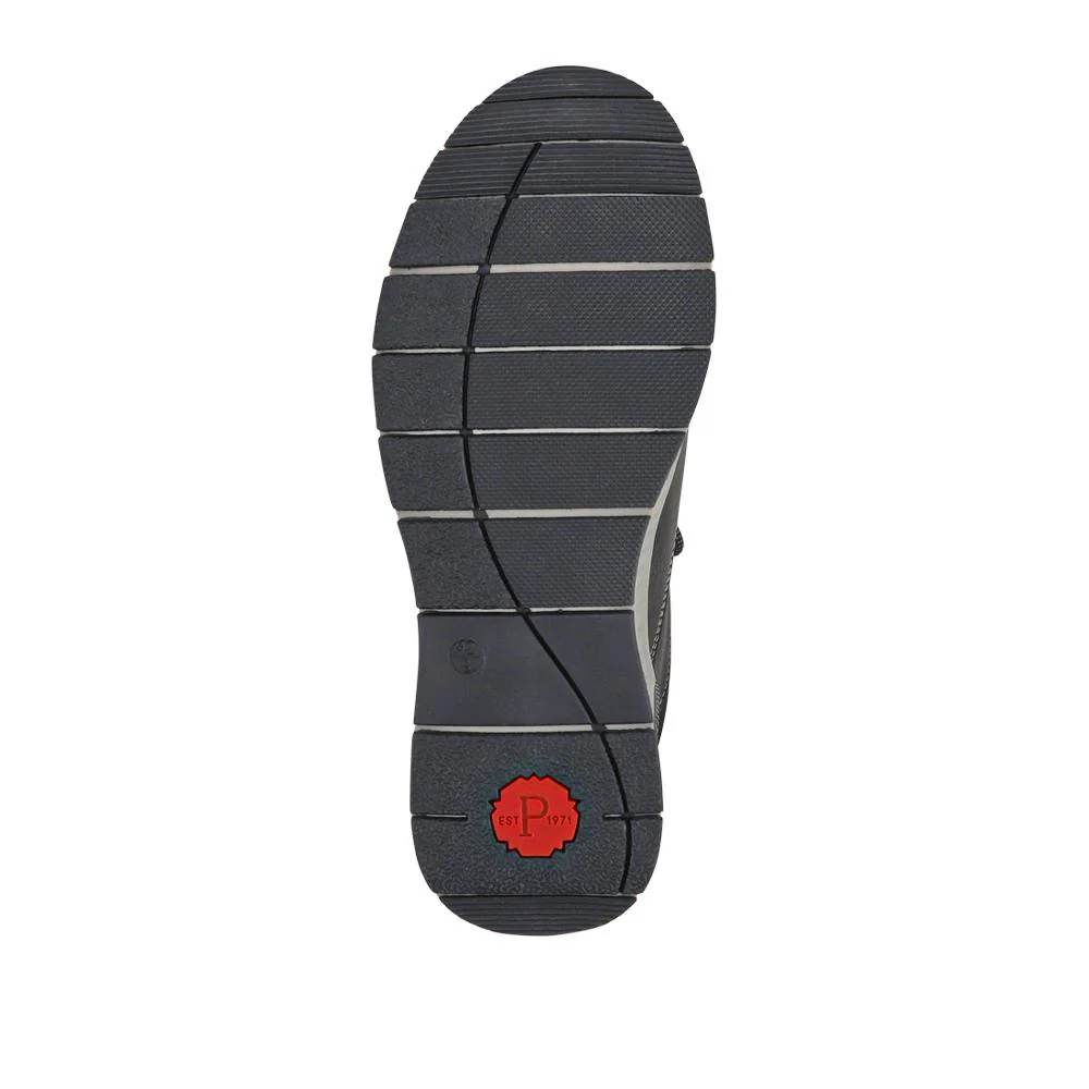 Wide Fit Casual Laced Slip-On Shoes - GANG41017 / 327 576 - Navy - Image 6