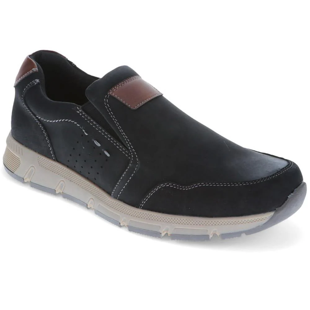 Wide Fit Casual Slip-On Trainers - WBINS40029 / 325 788 - Black
