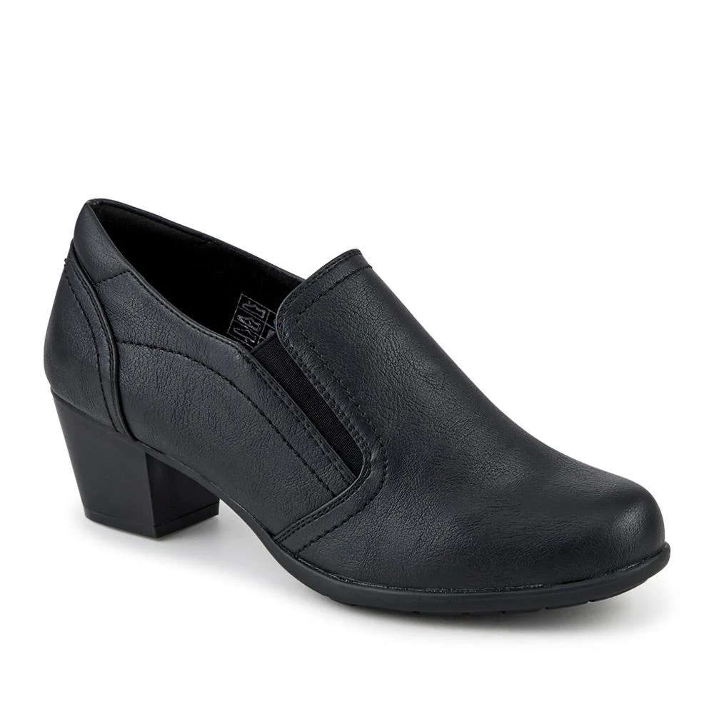 Wide Fit Cone Heel Shoes - WBINS42010 / 327 915 - Black