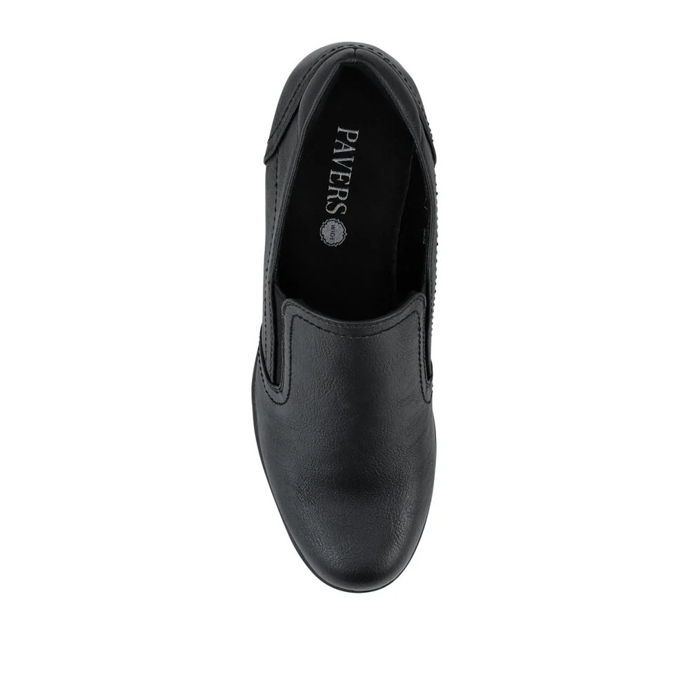 Wide Fit Cone Heel Shoes - WBINS42010 / 327 915 - Black - Image 5