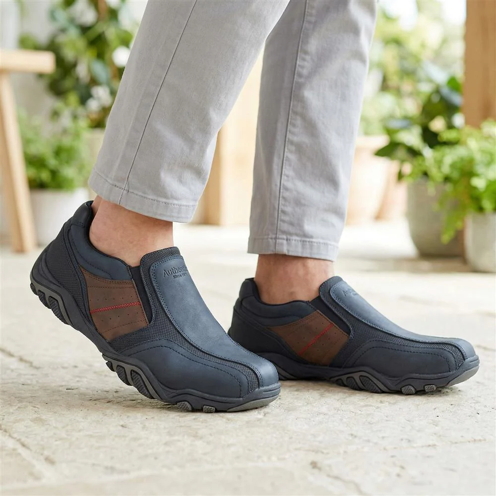 Wide Fit Cushioned Slip On Shoes - VSHI43005 / 329 038 - Navy - Image 2