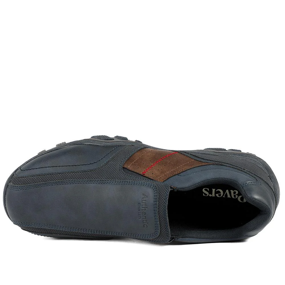 Wide Fit Cushioned Slip On Shoes - VSHI43005 / 329 038 - Navy - Image 5