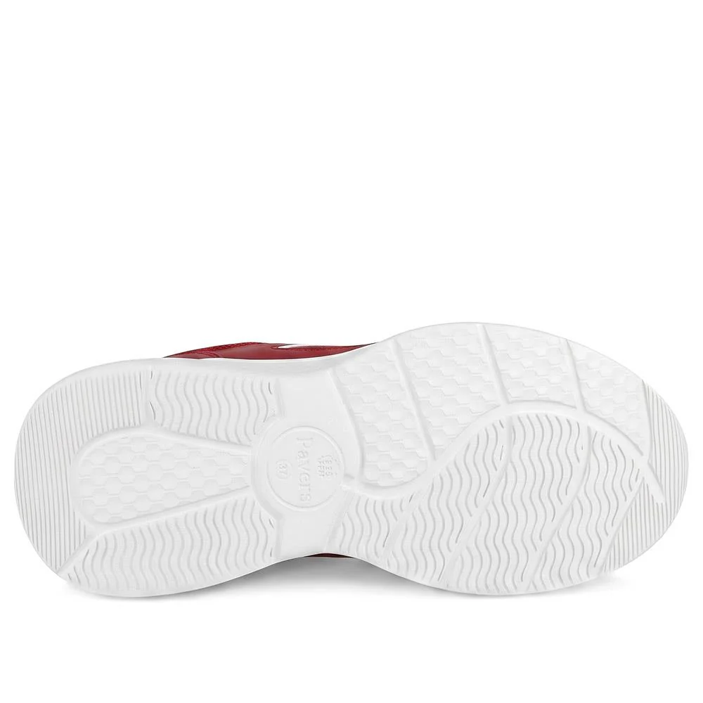 Wide Fit Easy Step In Bungee Lace Trainers - BRK42002 / 328 108 - Burgundy - Image 6