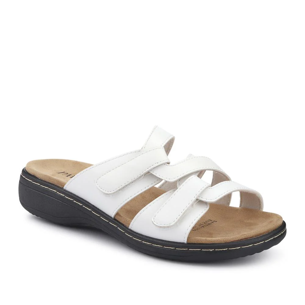 Wide Fit Fully Adjustable Mules - SANYI41009 / 327 499 - White