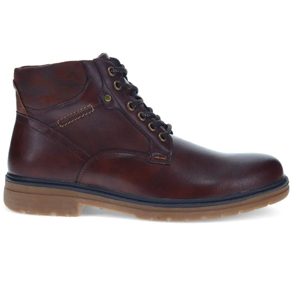 Wide Fit Lace-Up Casual Boots - XINGH40007 / 325 761 - Dark Brown - Image 2