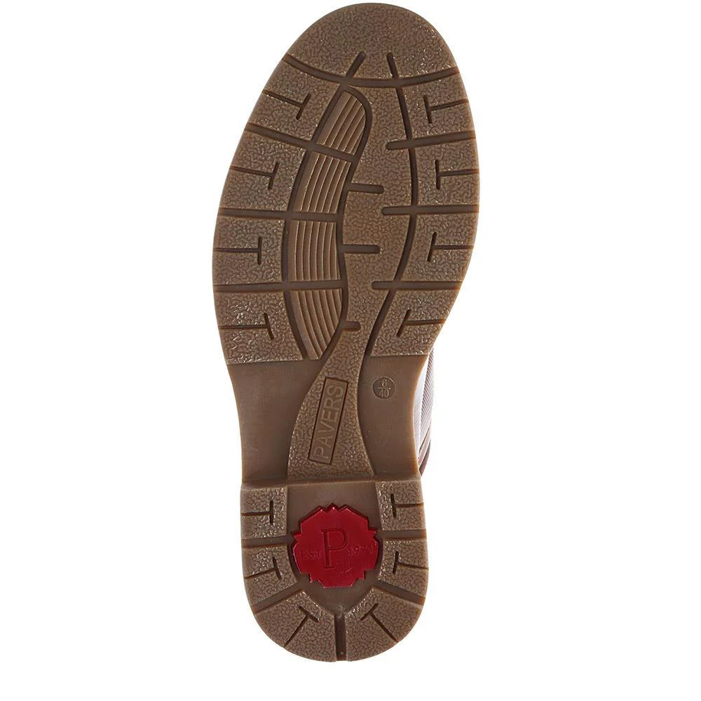 Wide Fit Lace-Up Casual Boots - XINGH40007 / 325 761 - Dark Brown - Image 4