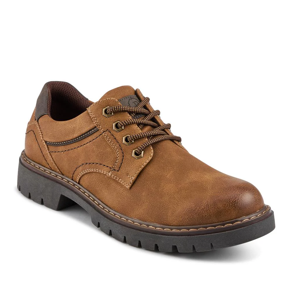 Wide Fit Lace Up Casual Shoes - GANG42002 / 327 878 - Cognac