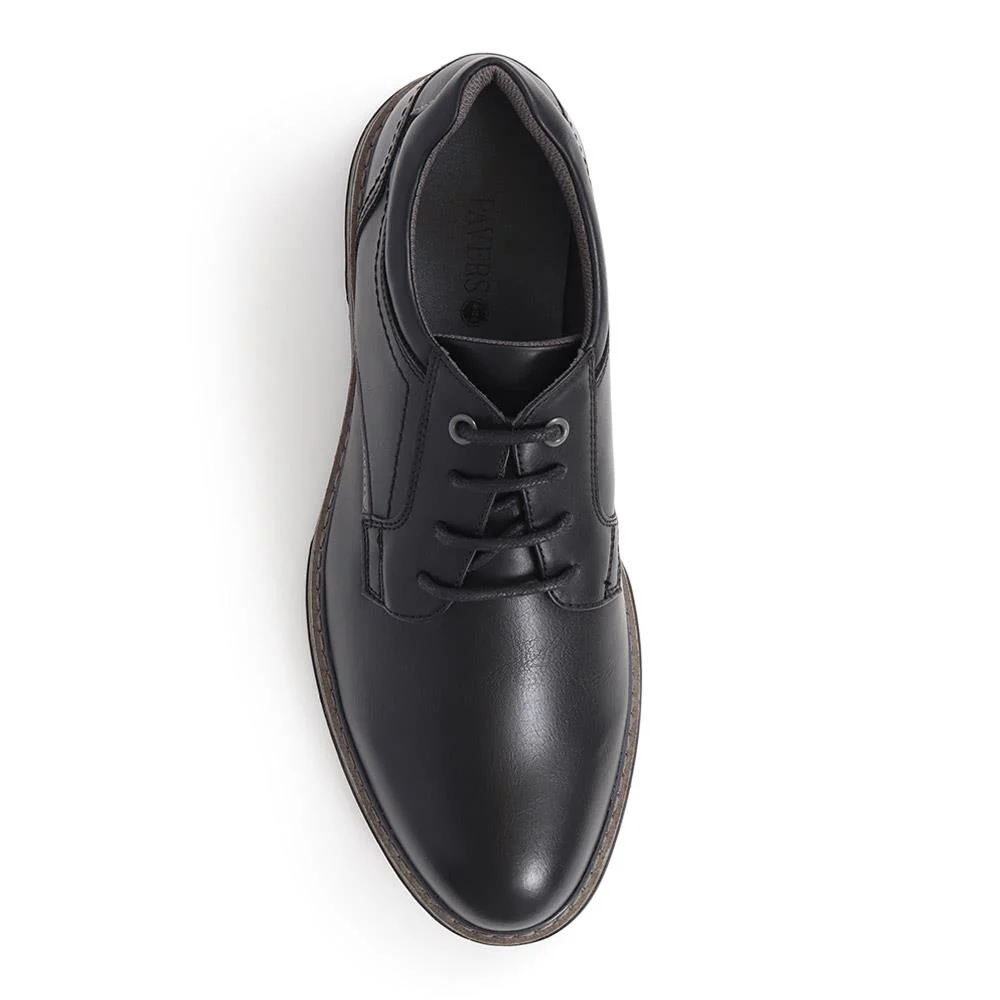 Wide Fit Lace-Up Casual Shoes - JIAHU40005 / 325 960 - Black - Image 4