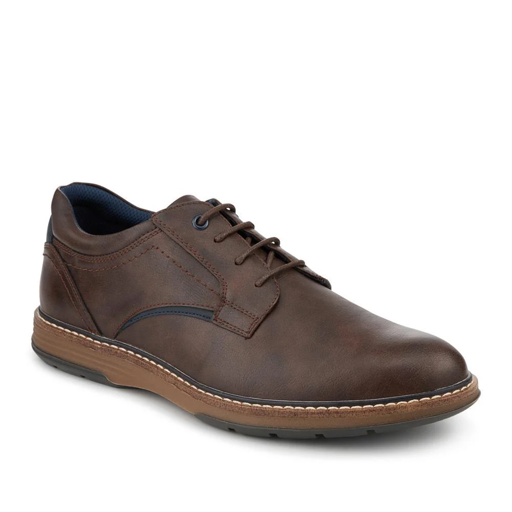 Wide Fit Lace-Up Casual Shoes - JIAHU40005 / 325 960 - Dark Brown