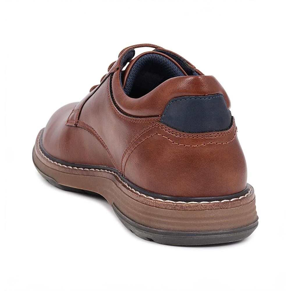 Wide Fit Lace-Up Casual Shoes - JIAHU40005 / 325 960 - Tan - Image 3