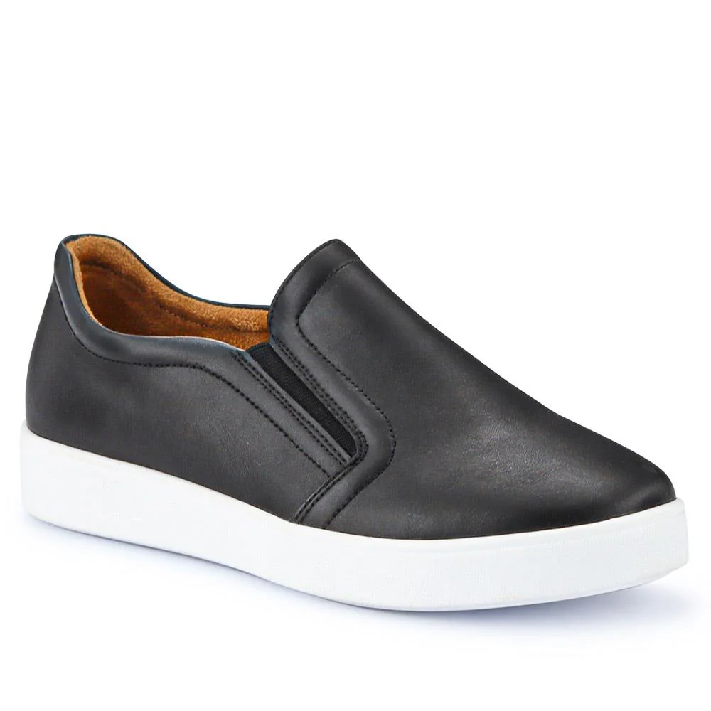 Wide Fit Ladies' Slip-On Shoes - WBINS41016 / 327 017
