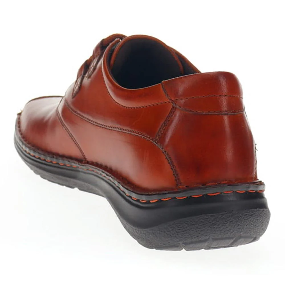 Wide Fit Leather Lace-Up Shoes - PARK40035 / 325 803 - Tan - Image 3