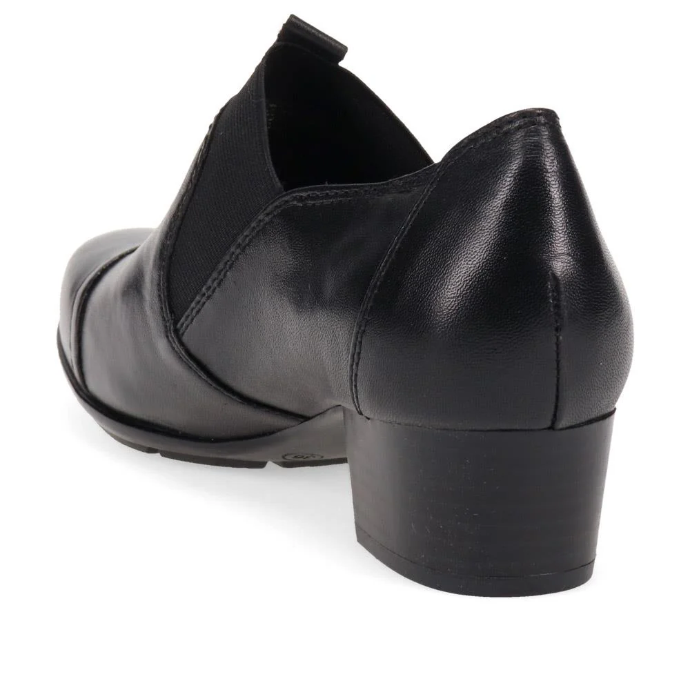 Wide-Fit Leather Mary Janes - JANA40505 / 326 068 - Black - Image 3