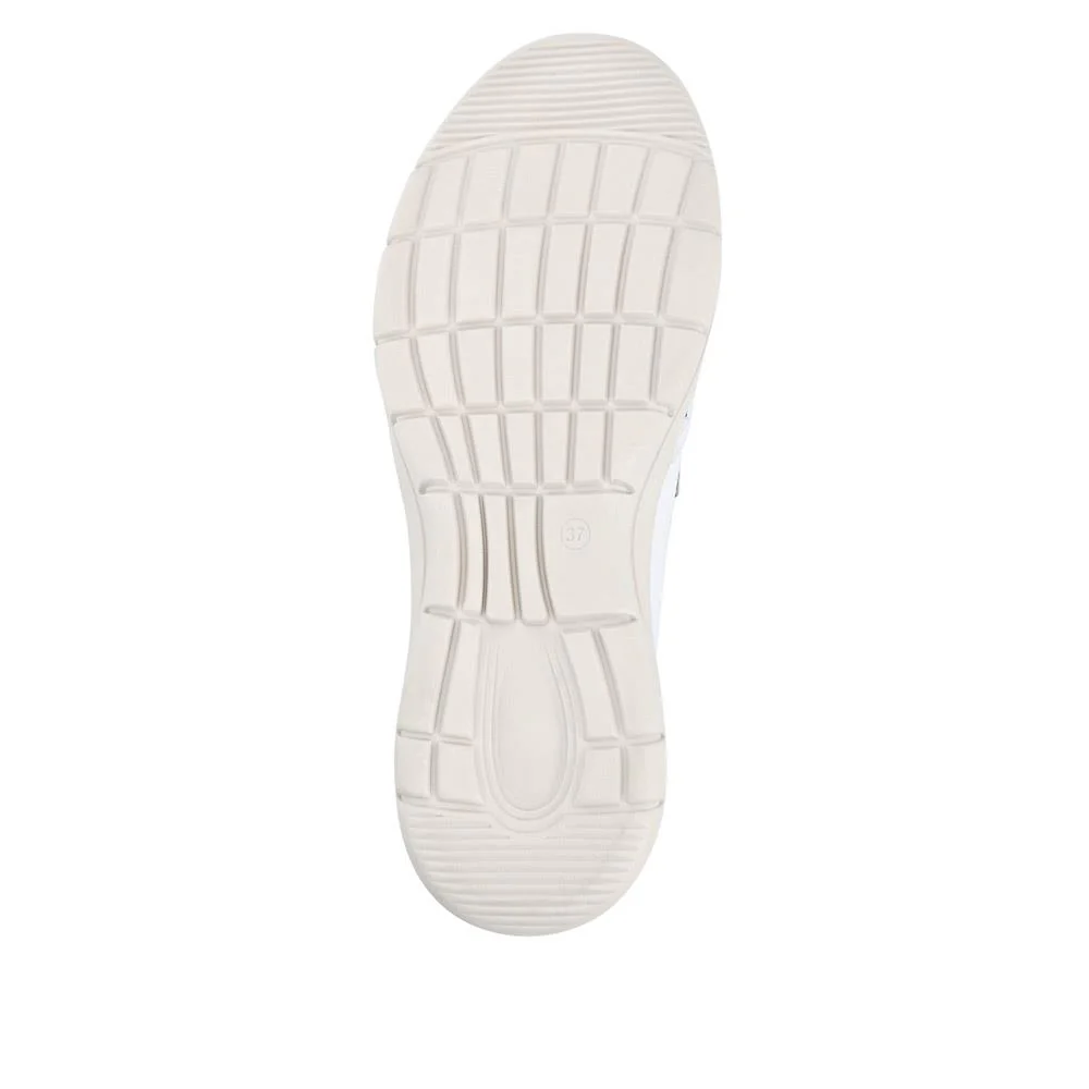Wide Fit Leather Slip-On Shoes - BRK41034 / 327 021 - White - Image 5