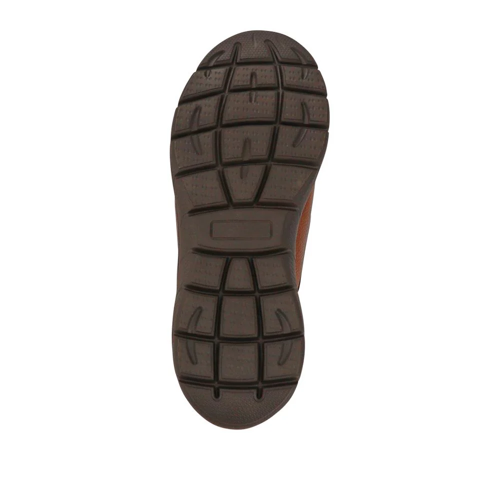 Wide Fit Leather Slip-On Shoes - PERFO41005 / 327 383 - Tan - Image 6